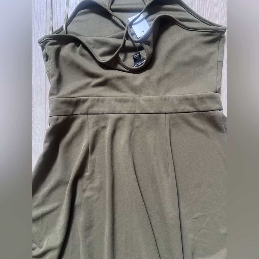 (NWT) Ann Taylor Olive Jersey Midi Dress, 2p - Picture 5 of 5